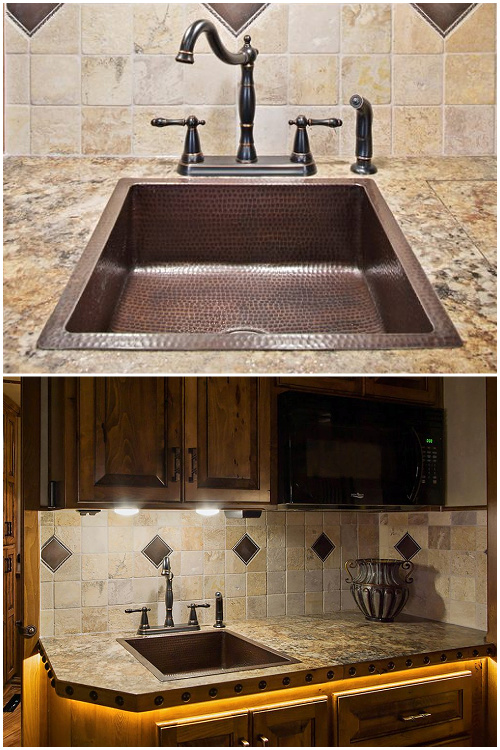 SoLuna Copper Prep Sink